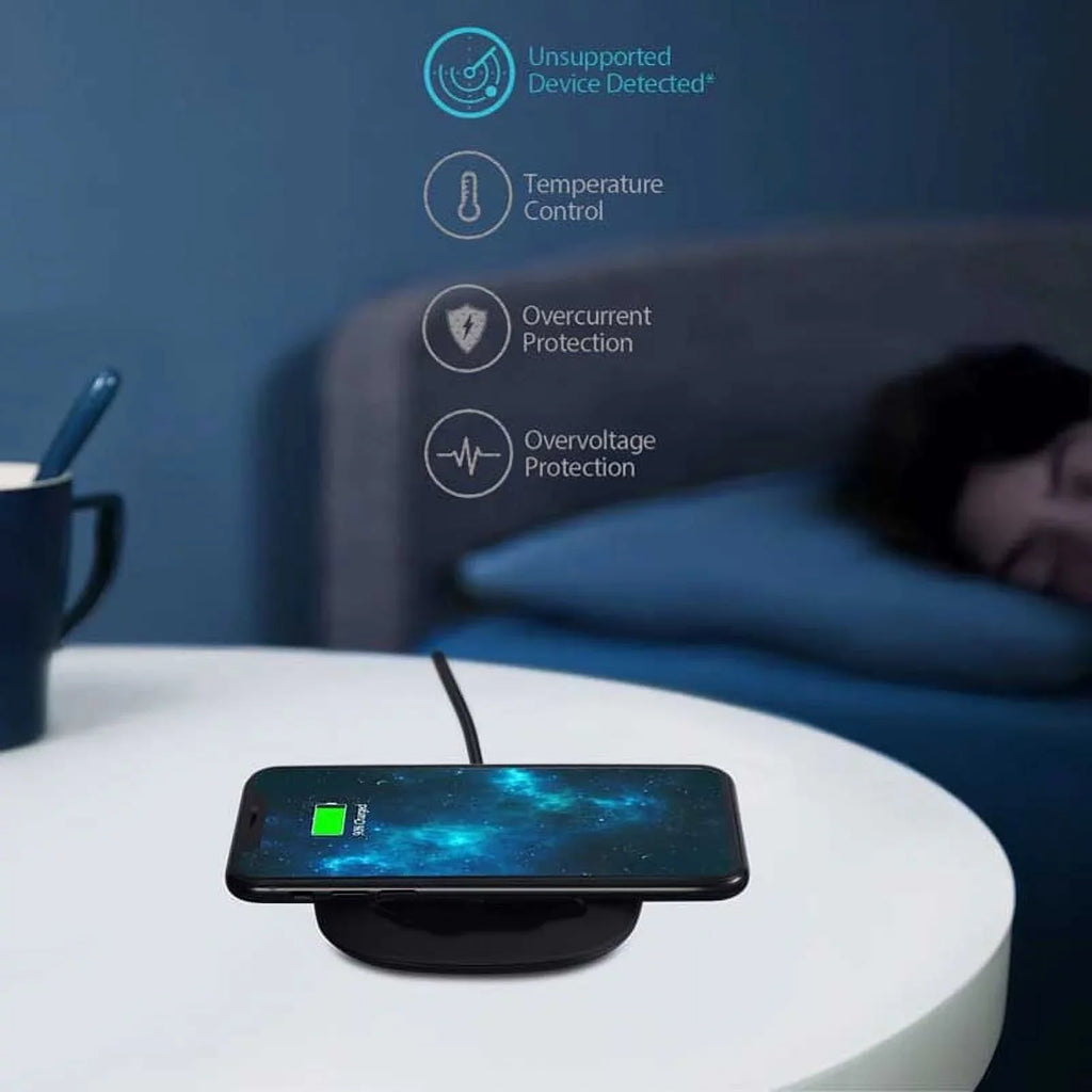 10W Wireless Charger Ultra Slim Fast Charging Pad Compatible With LG V40 ThinQ; Google Nexus 5 4; G4 G3 G2 - Motorola Google Nexus 6; Droid Turbo Mini MAXX - Nokia Lumia 930 920 1520 1020; 8