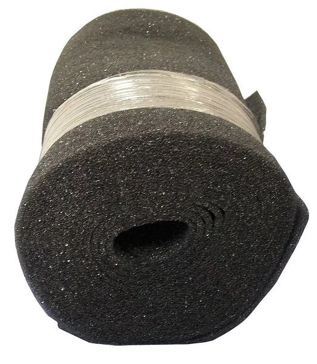 1Pack AirHandler 5W913 24 in x 25 ft x 1 in Foam Air Filter Roll Less Than 5 MERV; Black