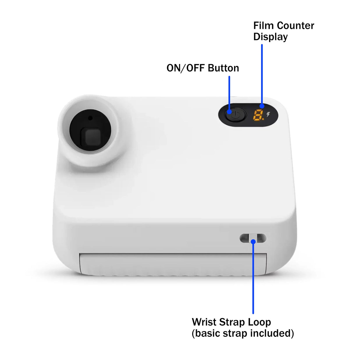 Polaroid Go Instant Mini Camera Starter Set; White Instant Camera with 16 Polaroid Go Color Instant Film Bundle; with a Lumintrail Lens Cleaning Cloth…