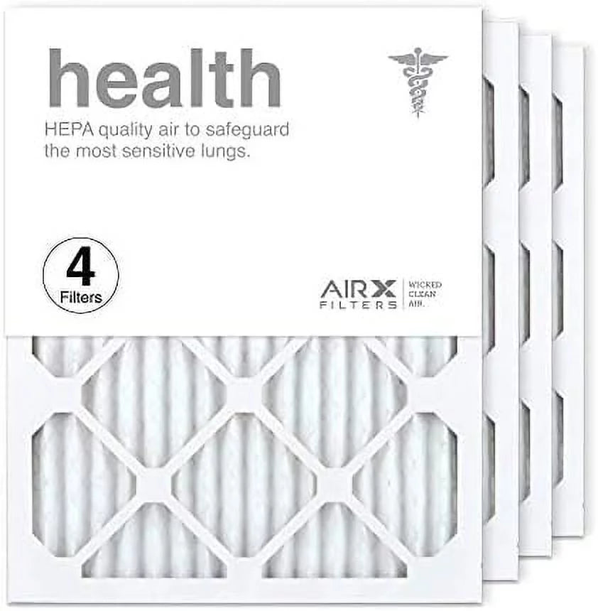 16X20x1 Air Filter MERV 13 Pleated HV Furne Air Filter; Health 4-Pk Made In The