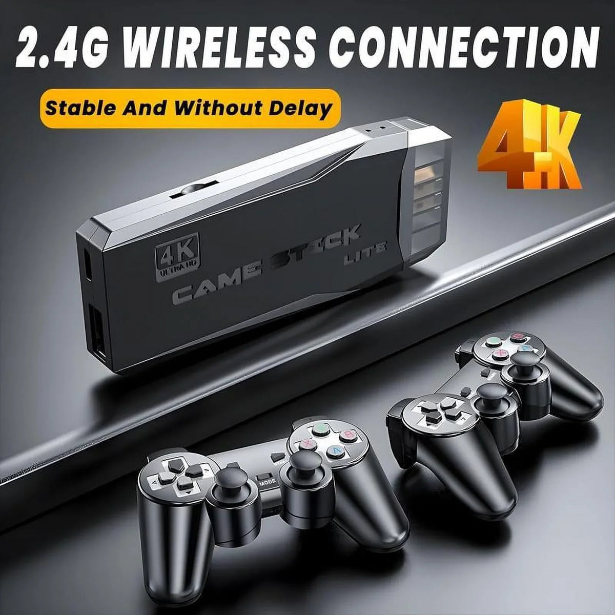 20;000+ Games Wireless Retro Game;4K HDMI Output Retro Video Game Console - Plug and PlayVideo Games; Retro Game Stick 4K Game Stick; Built in 64G Cards playstation5 ps5controller
