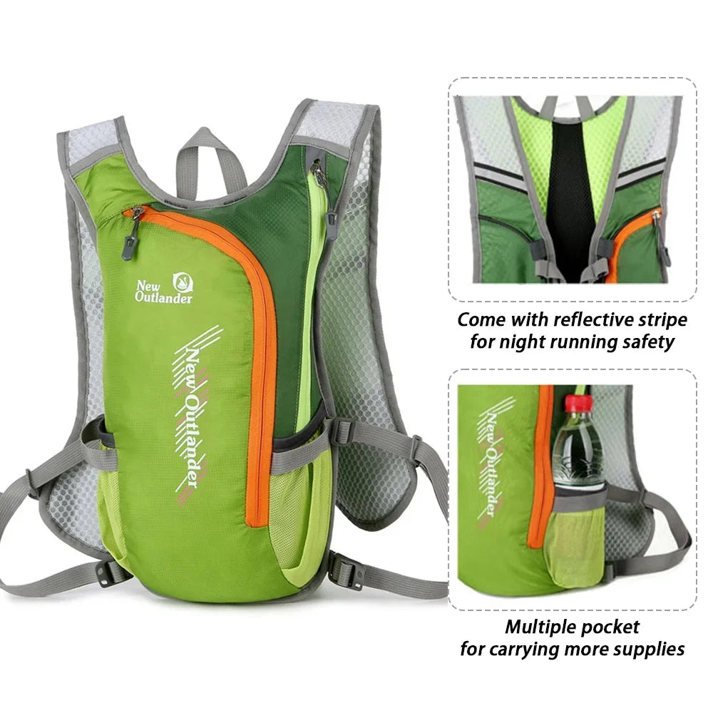 New Outlander Breathable Hydration Backpack for Hiking; Running; and Cycling