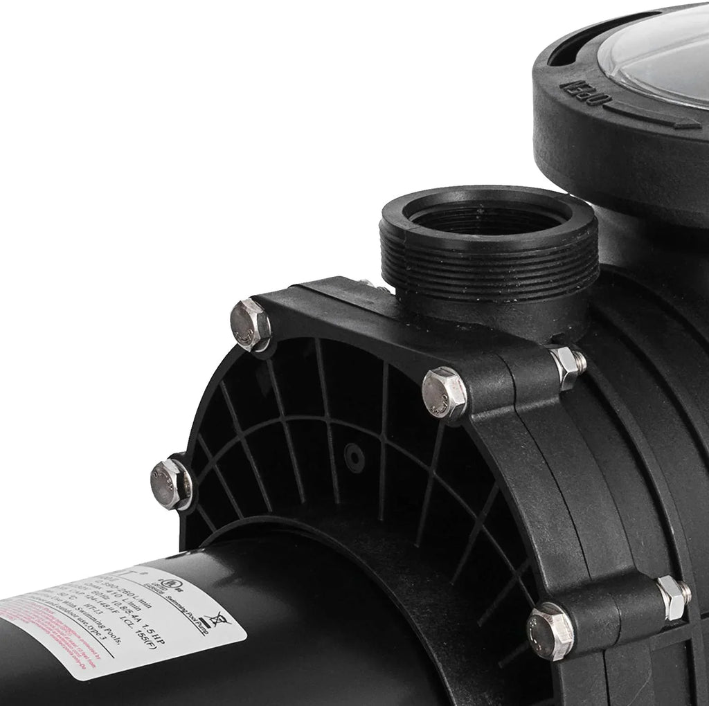 2 Self Primming Pool Pump; Inground Above Ground Swimming Pool Pump Upgraded 110V/220V Dual Voltage; 1500W 60HZ Single Speed Pumps With Strainer Basket Silent Operation