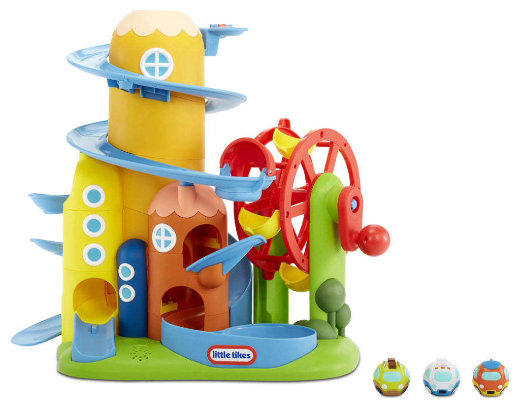 Little Tikes Learn & Play Roll Arounds Turnin' Town; Toy Cars and Playset for Toddlers Ages 18 Months and Up