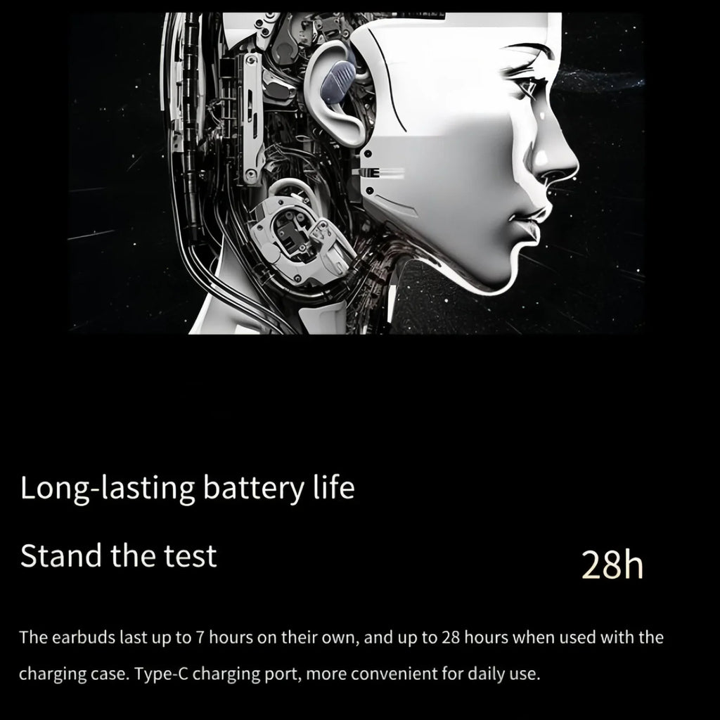 Wireless Earbuds; Bluetooth Headset with Microphone ; IPX7 Waterproof; Epz Bone Conduction Headphones for Sports and Work