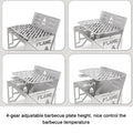 Nebublu Stainless Steel Furnace; Portable Camping Stove for Picnic BBQ Cooking
