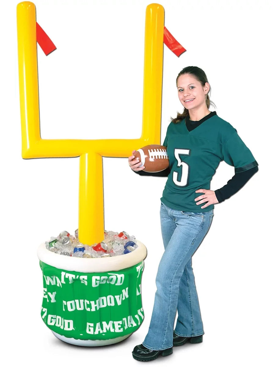 Air-filled Goal Post Cooler with Football 28"W X 6 2"H - 1 Pack