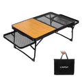 Dcenta Folding Table; Portable and Lightweight Camping Picnic Cooking Station; Food Prep Table for Cooking