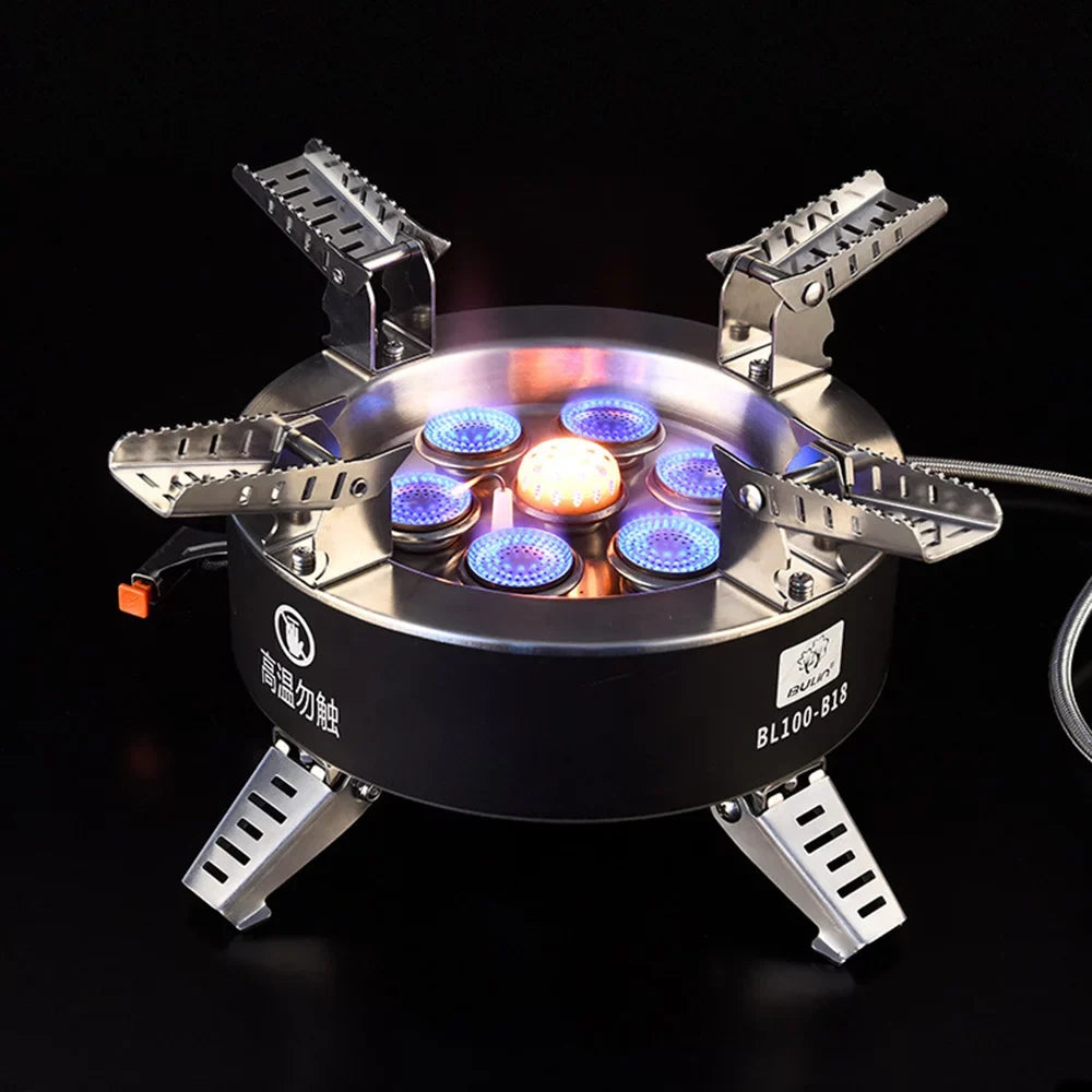 BULIN 18000W High-power Camping Stove; Foldable Backpacking Stove for Hiking