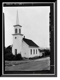 Historic Framed Print; Congregational Church; Soquel; Santa Cruz County; CA; 17-7/8" x 21-7/8"