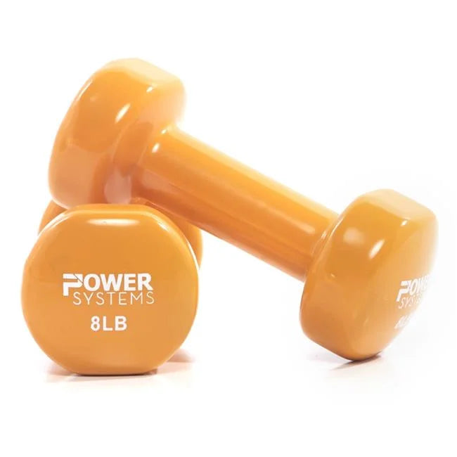 12 lbs Deluxe Vinyl Coated Dumbbell; Blue - Set of 2