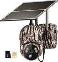 4G LTE Cellular Trail Cameras Include SD&SIM Card (Verizon/AT&T/T-Mobile) &Solar Panel; Game Cam Works No WiFi with 2K Live Feed via phone/360° Full View/Motion Activated/Night Vision/Playback