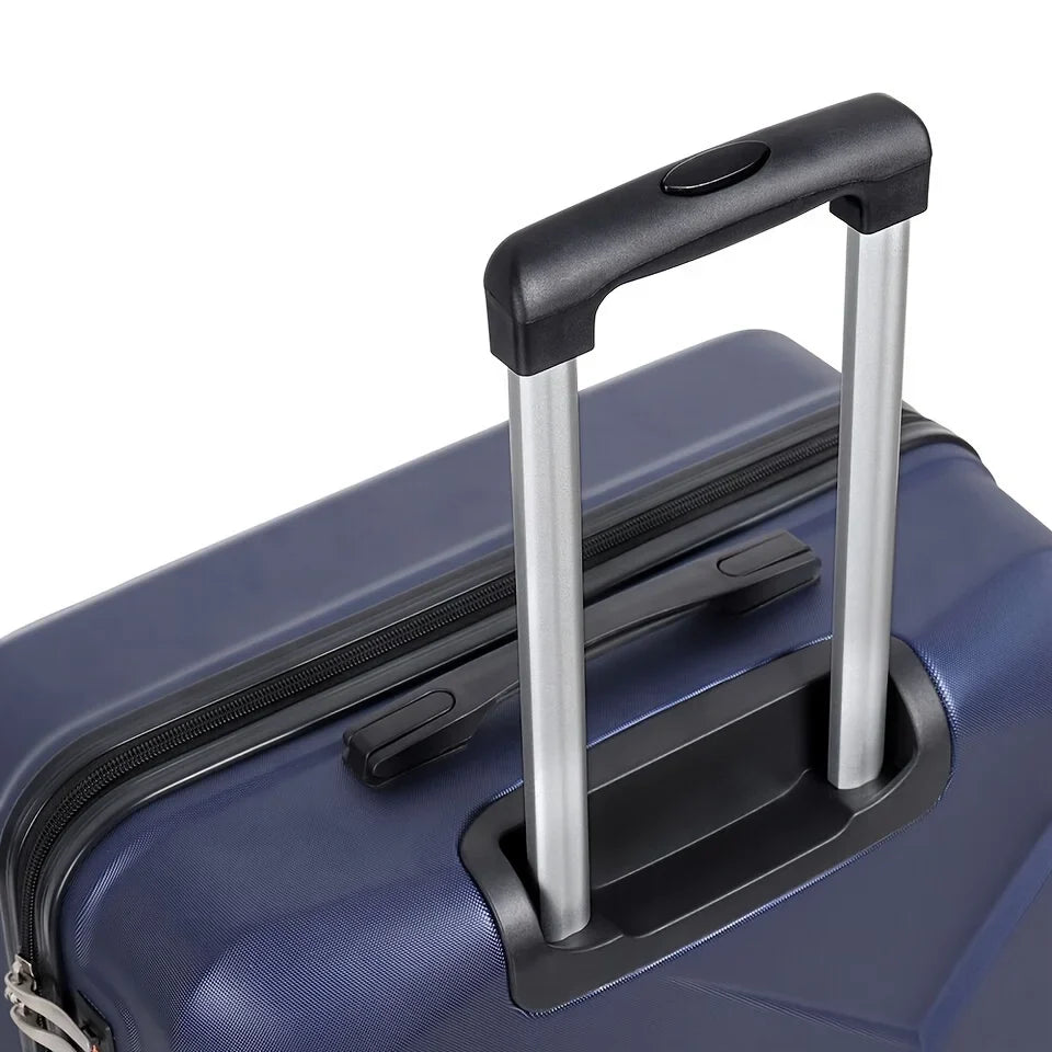20 millimeter Hardside Carry-On Luggage For Travel Business; 20-millimeter Suitcase With Four Spinner Wheels And Scratch-Resistant Surface; Lock - Blue
