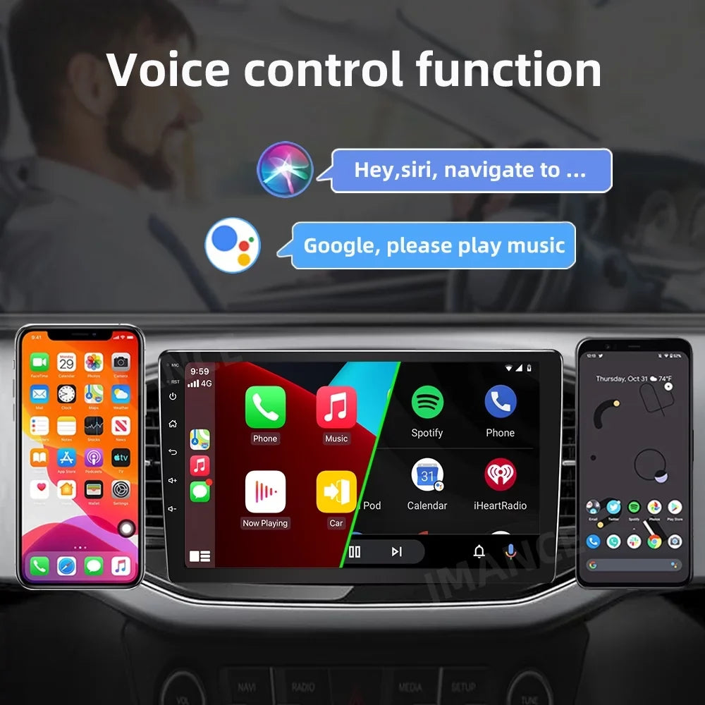 For 2011-2014 Toyota Sienna Radio; Roinvou Android Wireless CarPlay Car Stereo with Android Auto 9 cm Touch Screen Bluetooth Car Radio Support Mirror Link GPS WiFi 2+32G