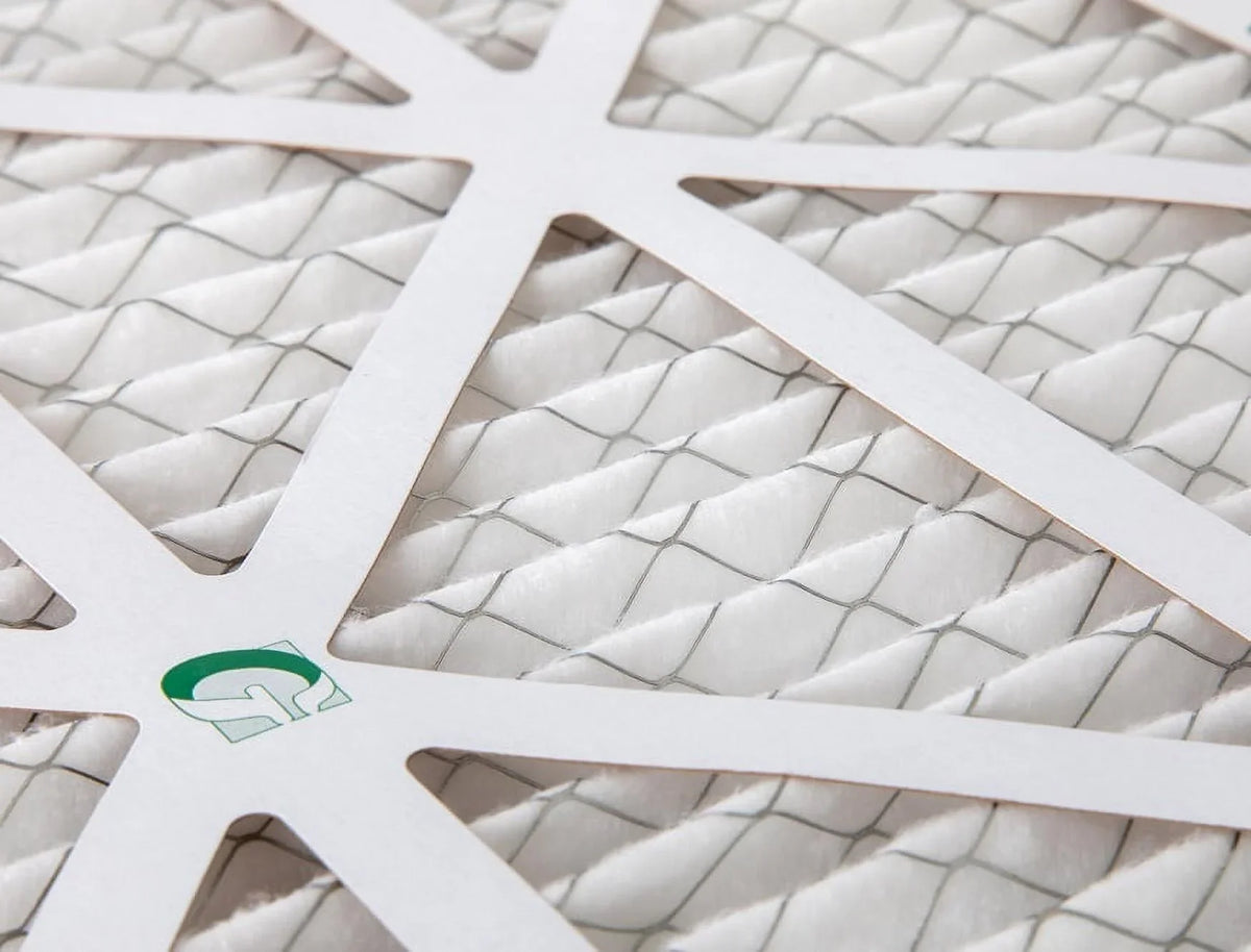 12 Pack of 14x14x1 MERV 10 Pleated Air Filters by Glasfloss. Actual Size: 13-1/2 x 13-1/2 x 7/8