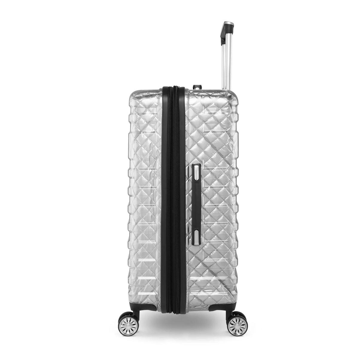 (2 pack) iFLY Hardside Spectre Versus Clear Carry-On Lugagge; 20"; Silver