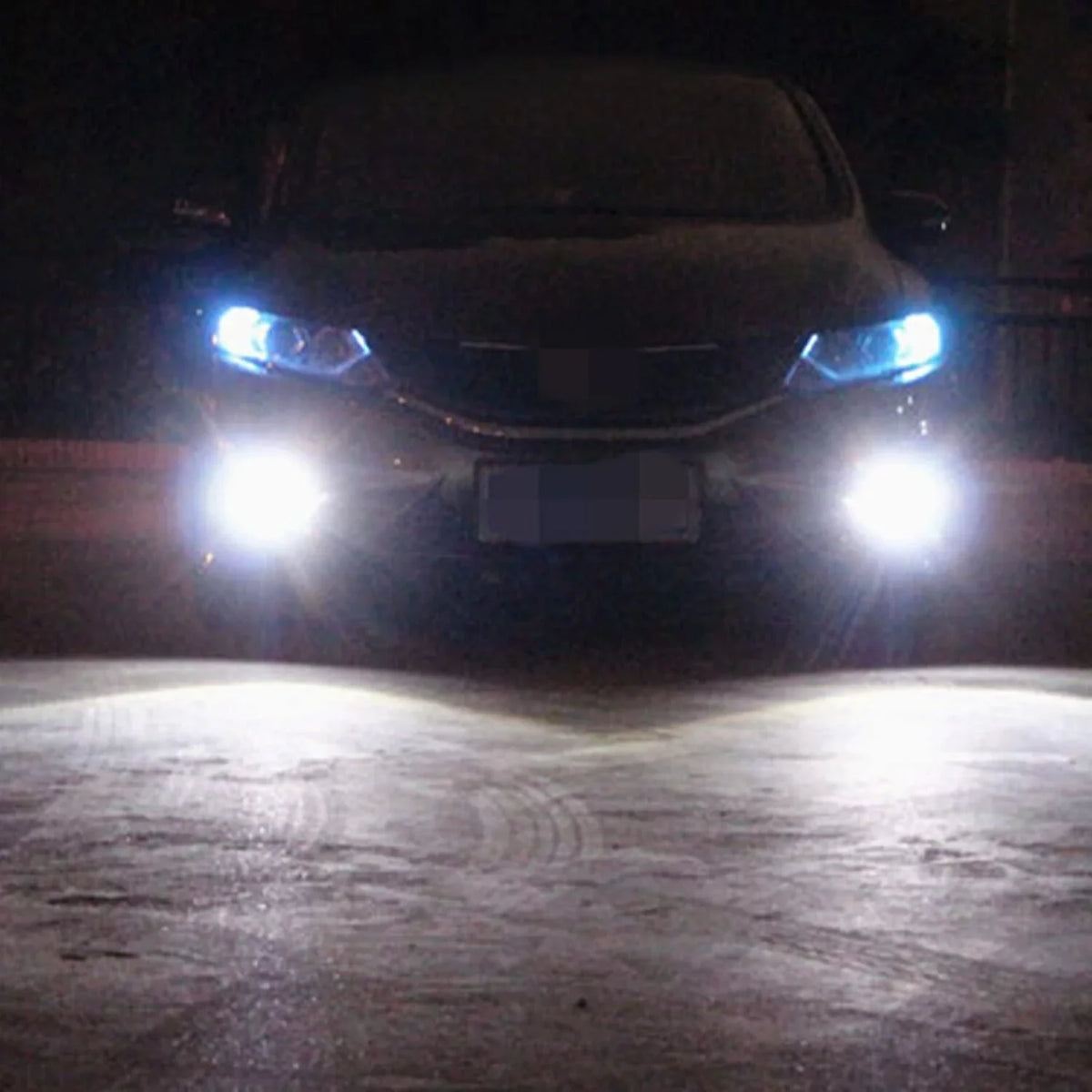 Alla Lighting 2x Super Bright 6000K Xenon White H8 H8LL LED Bulbs Front Fog Light Lamps Replacement for 2013 2014 2015 2016 Santa Fe/Santa Fe XL
