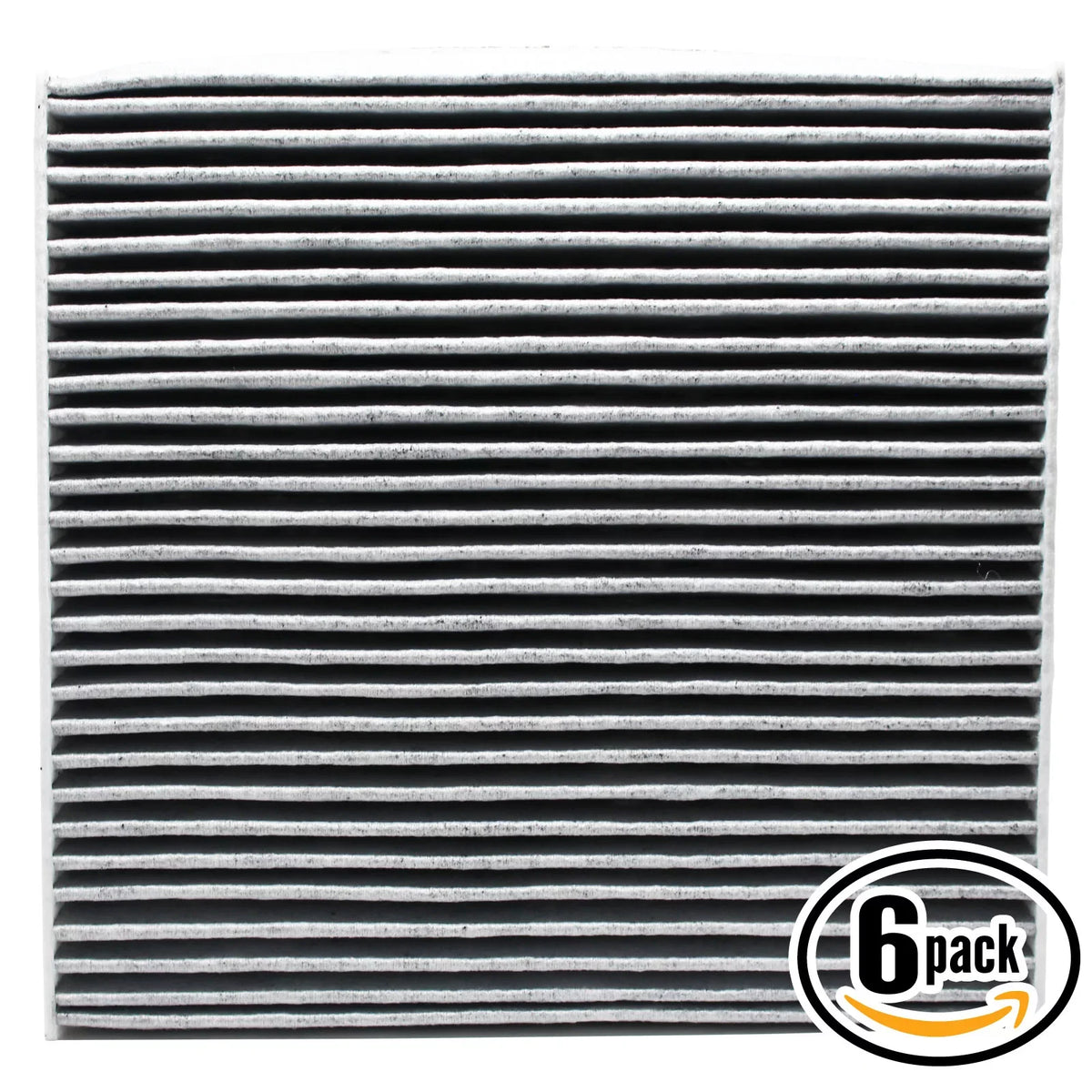 6-Pack Replacement for Cabin Air Filter for 2008 HONDA ACCORD L4 2.4L 2354cc Car/Automotive - Activated Carbon; ACF-10134