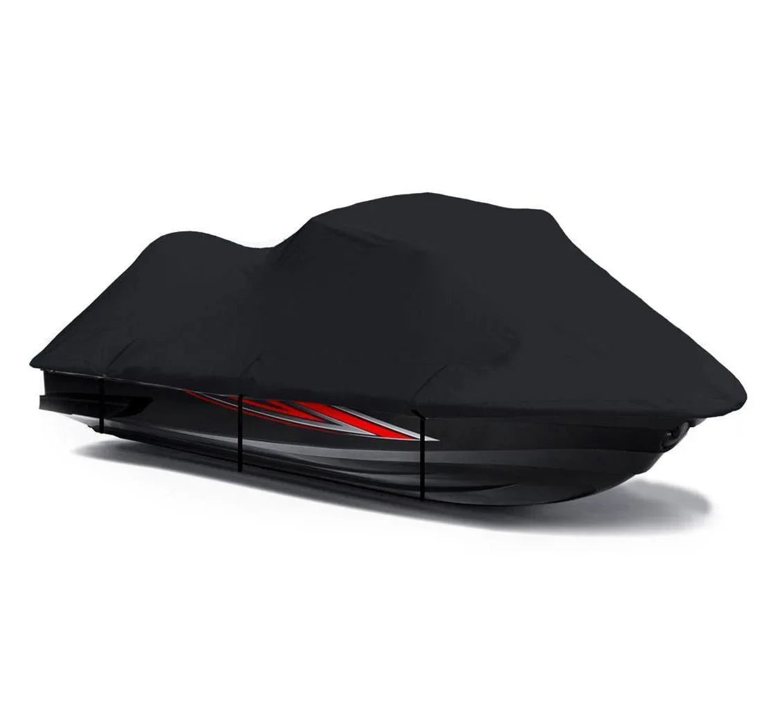 BLACK PWC 600D JET SKI Cover Compatible for Yamaha Wave Runner FX Base 2006 2007 2008 2009 2010