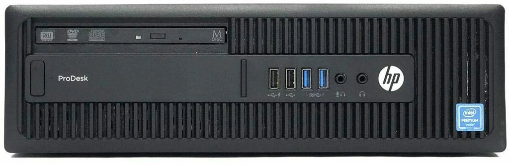 Pre-Owned HP 600 G2 Desktop Computer Intel Pentium G4400 3.3GHz CPU 8GB Ram; 120GB SSD; 1TB HDD; Keyboard & Mouse; WiFi; DVD; Win10 Pro PC (Refurbished)