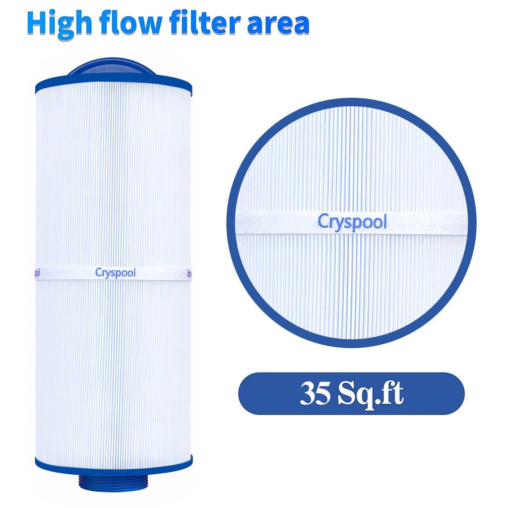 CRYSPOOL MPT-thread Spa Filter Compatible with 5ch-352; Marquis 35; Marquis Spa 20042; 20092; FC-0196; 35 sq.ft; 2 Pack