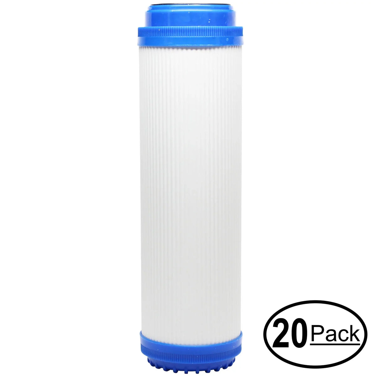 20-Pack Replacement for Expres Water RODI5D Granular Activated Carbon Filter - Universal 10-inch Cartridge for EXPRESS WATER - 50GPD 6-Stage Reverse Osmosis RO DI System - Denali Pure Brand