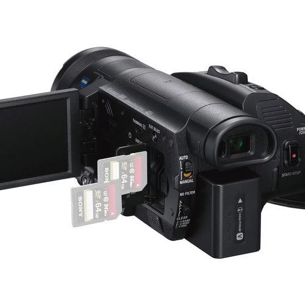 Sony Handycam FDR-AX700 4K HD Video Camera Camcorder with 128GB Memory Card + Carrying Case + HDMI Cable and More - Star