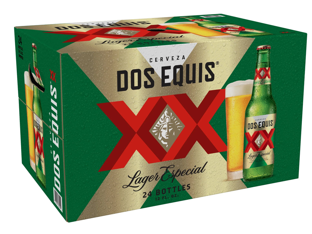 Dos Equis Mexican Lager Beer; 24 Pack; 12 fl oz Bottles
