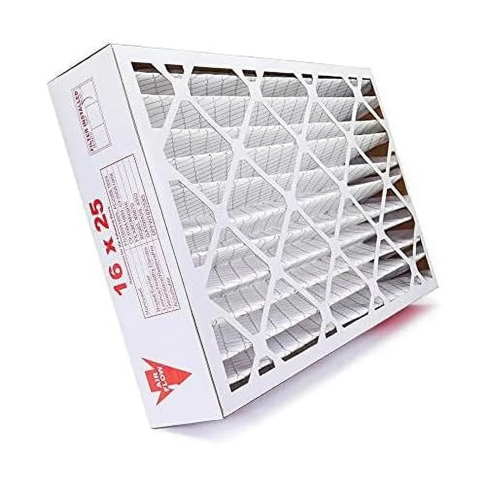16X25x5 MERV 8 HV Furne Air Filter Replement For FC100A1029 CF200A1008 CF200D1625; Dust 4-Pk; Made In The