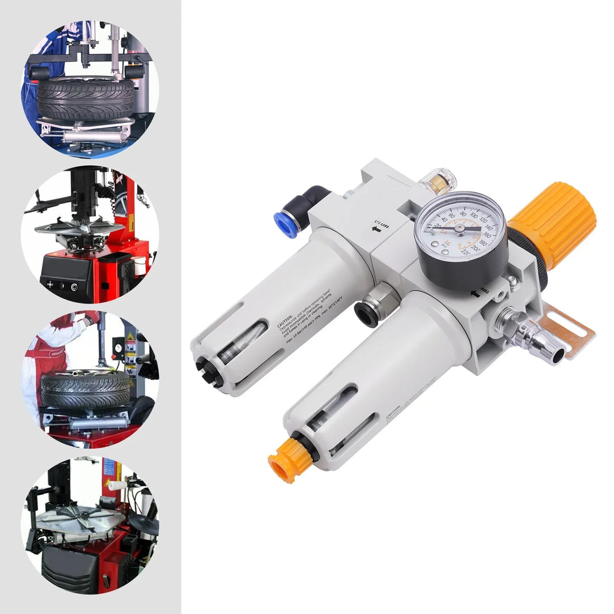 145Psi Tire Changer Part Air Pressor Oil Water Separator Regulator Trap Filter