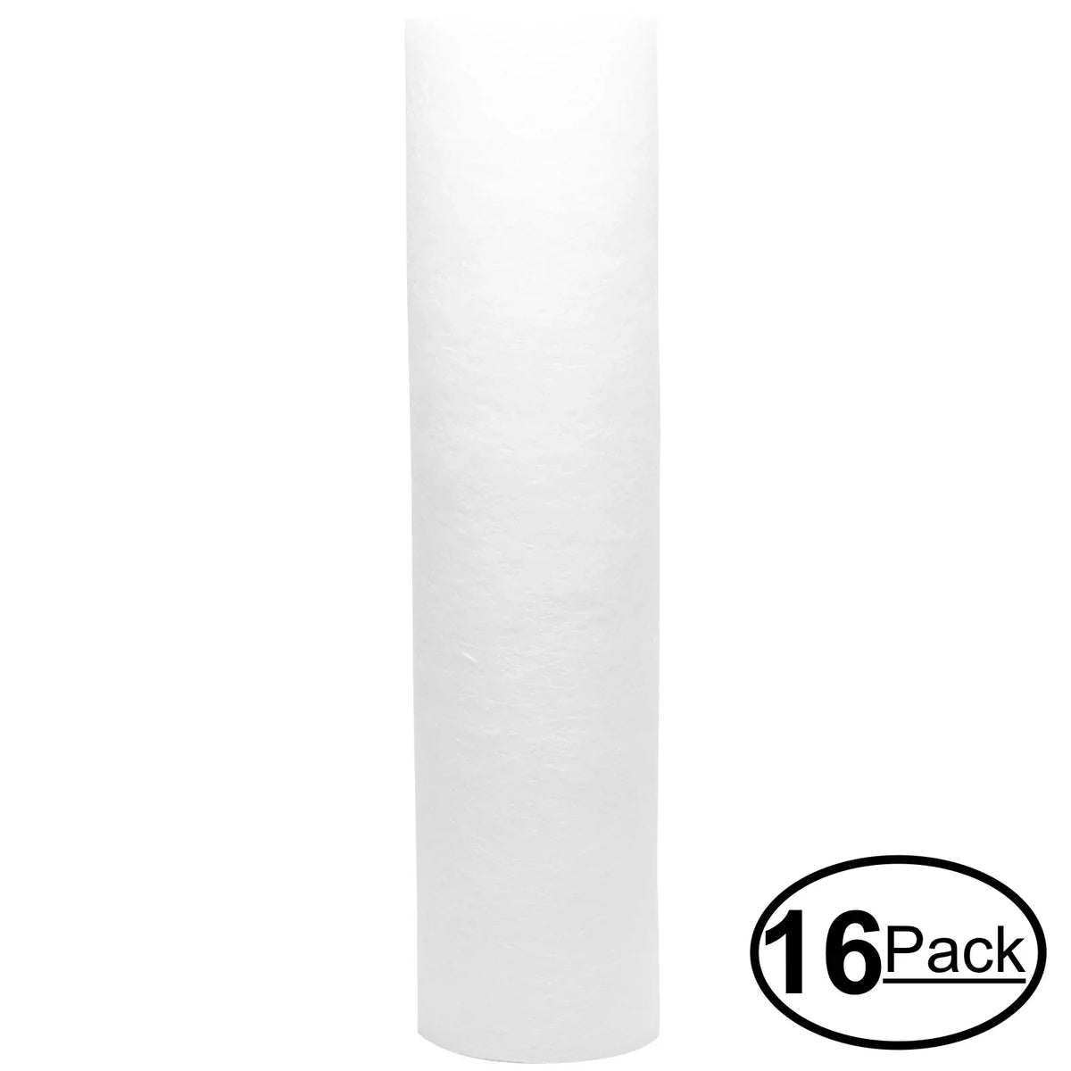 16-Pack Compatible with Watts 500221 Polypropylene Sediment Filter - Universal 10-inch 5-Micron Cartridge for WATTS PREMIER FULL FLOW 500221 WHOLE HOUSE FILTER - Denali Pure Brand
