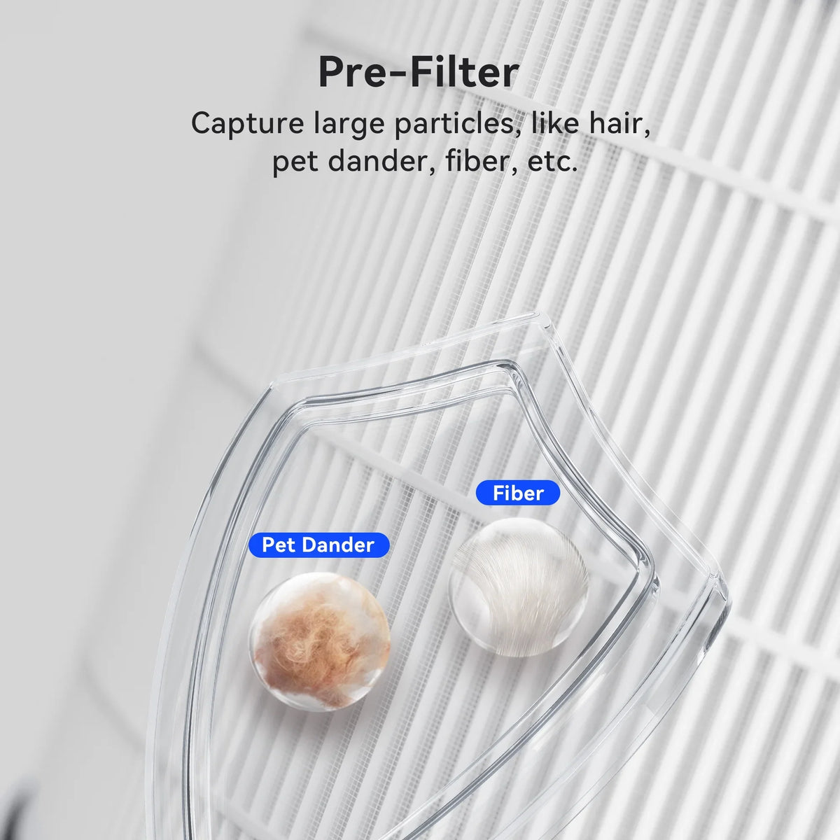 Replacement Filter for Membrane Solutions MSB5 Air Purifier; 2 Pack