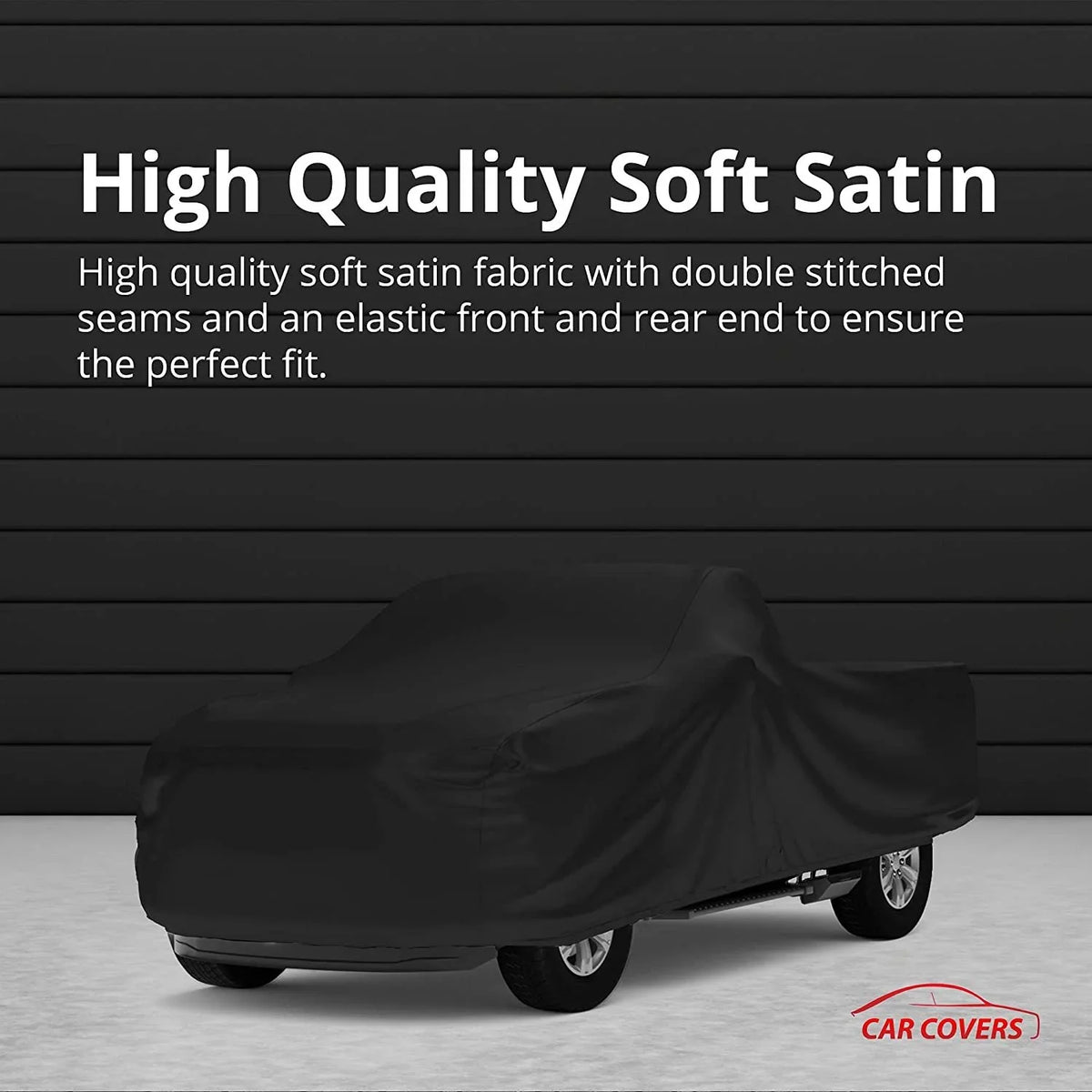Indoor Truck Cover Compatible with 2006-2009 Dodge Ram 2500 Mega Cab; 6.25 Foot Bed - Black Satin - Ultra Soft Indoor Material - Keep Vehicle Looking Between Use - Includes Storage Bag