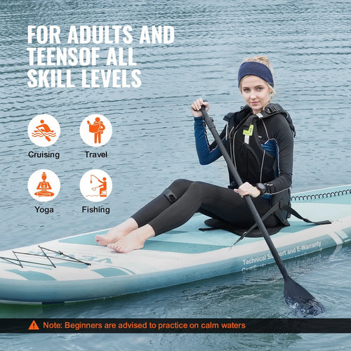 10 ft Kayak Board Blow-up Stand Up Paddle Board with Seat Accessory