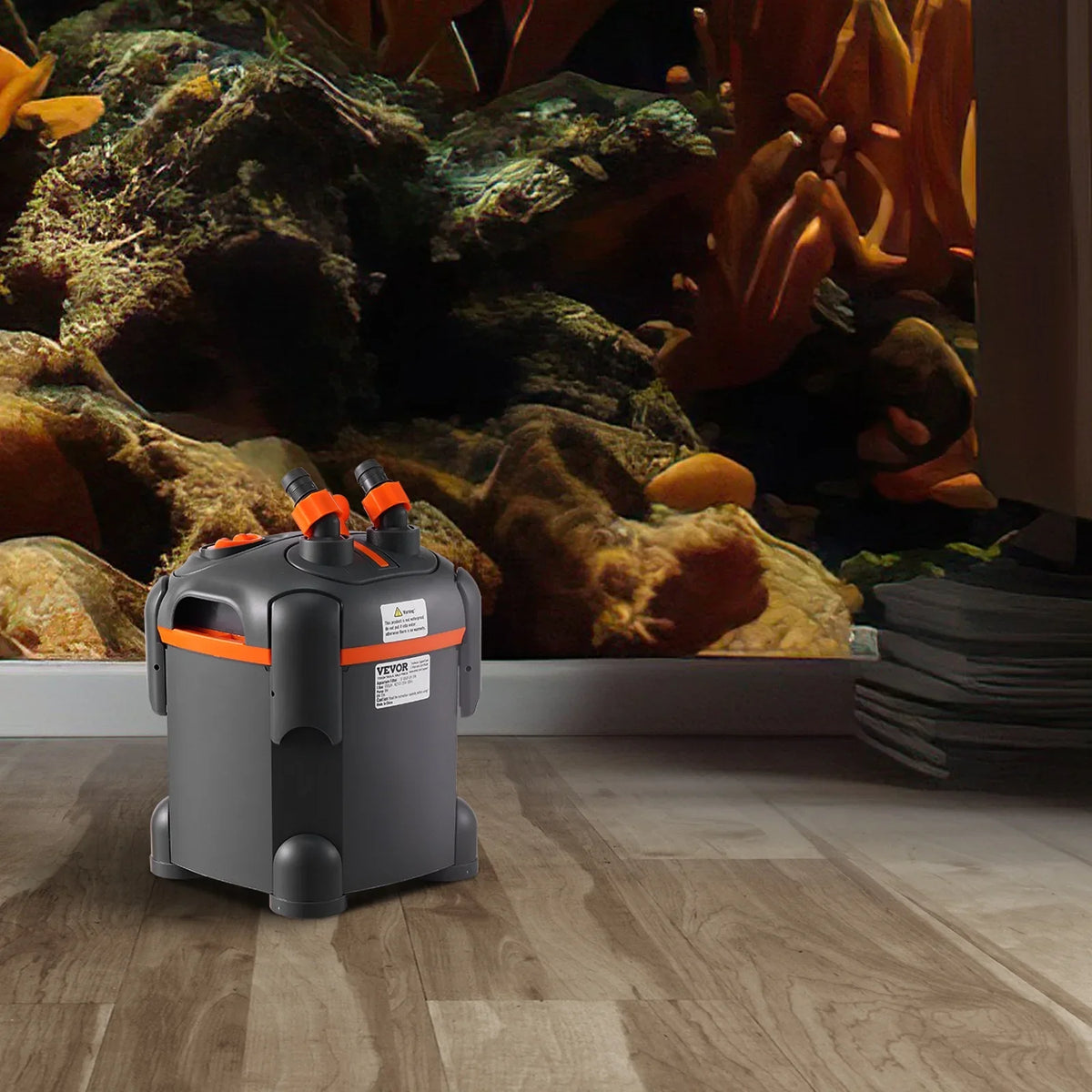 30 Gallon 8w UV Lamp Aquarium Canister Filter Fish Tank Quiet