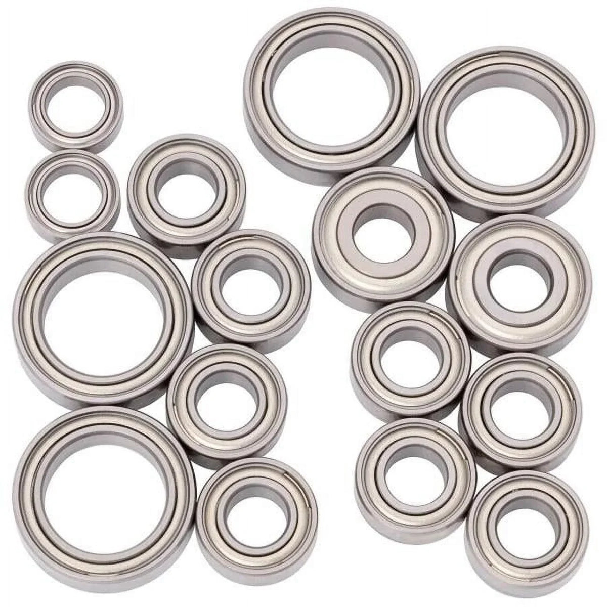 1Up Racing 1UP450043 CV2 Pro Ball Bearing Set for XRAY XB4 23; Chrome & Ceramic