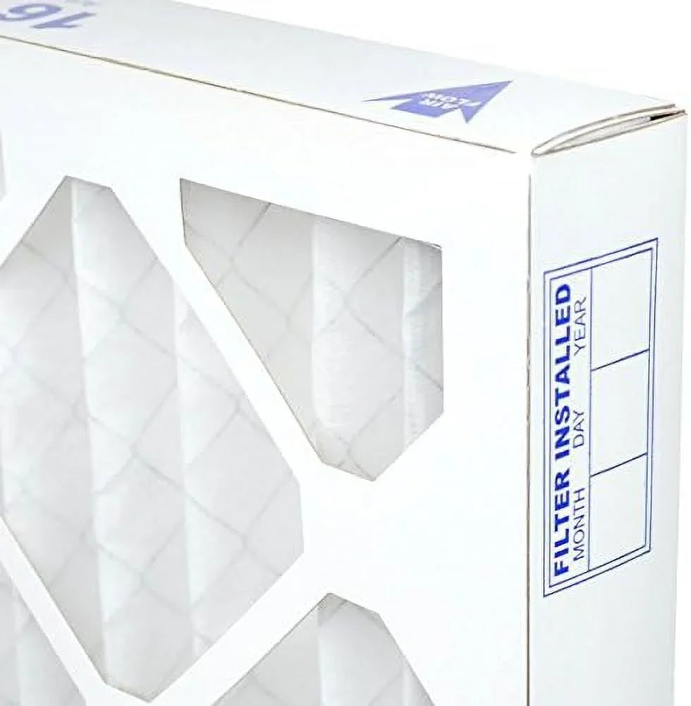 16X25x2 Air Filter MERV 8 Pleated HV Furne Air Filter; Dust 6-Pk; Made In The