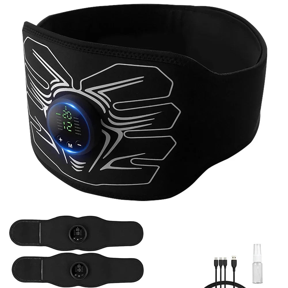 ABS Muscle Stimulator;Ab Machine;Abdominal Toning Belt Workout Portable Ab Stimulator Home Office Fitness Workout Equipment for Abdomen