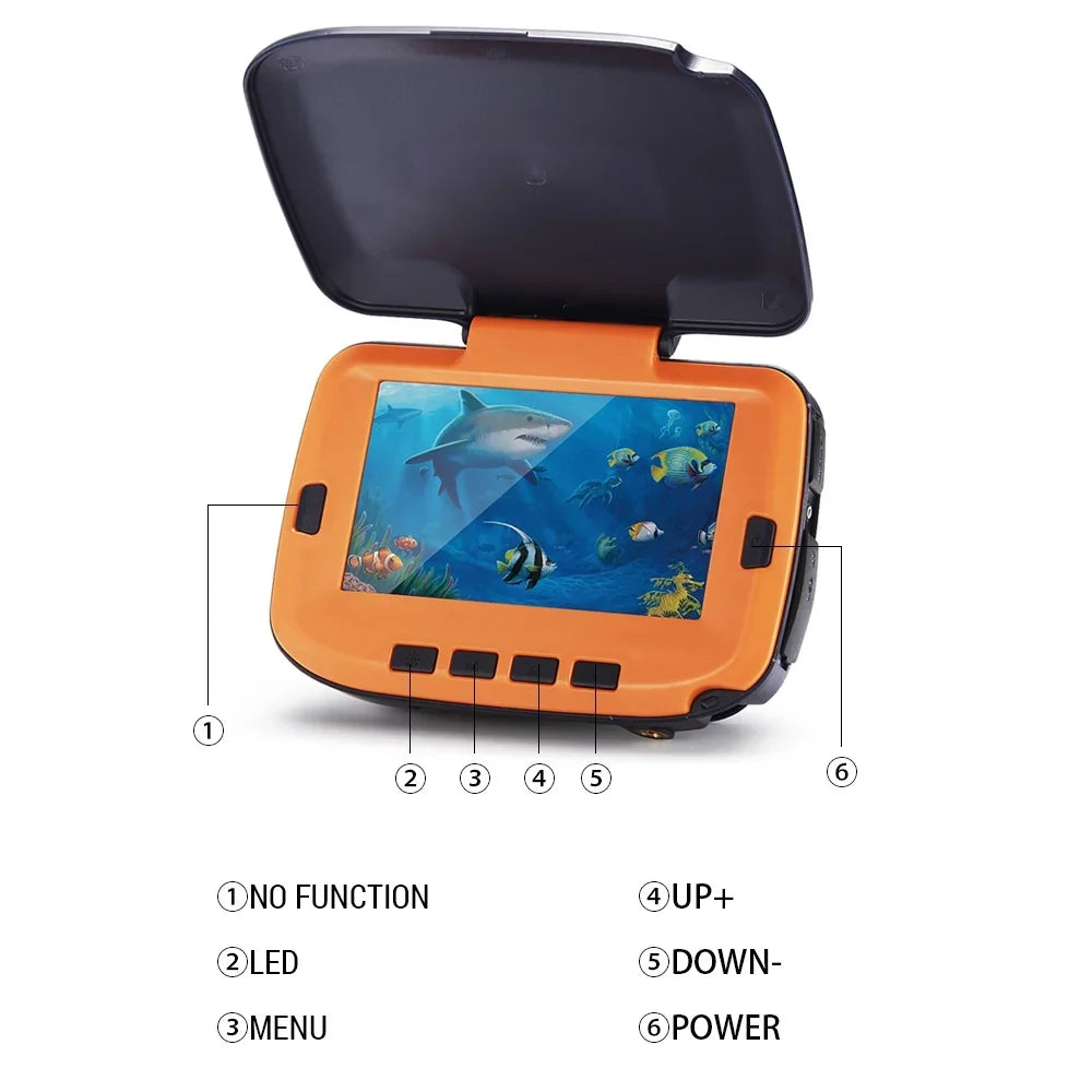 Underwater Fishing Camera with 4.3in Digital LCD 120° 300;000 Pixels 8 CS Night Vision for River/Ice Fishing