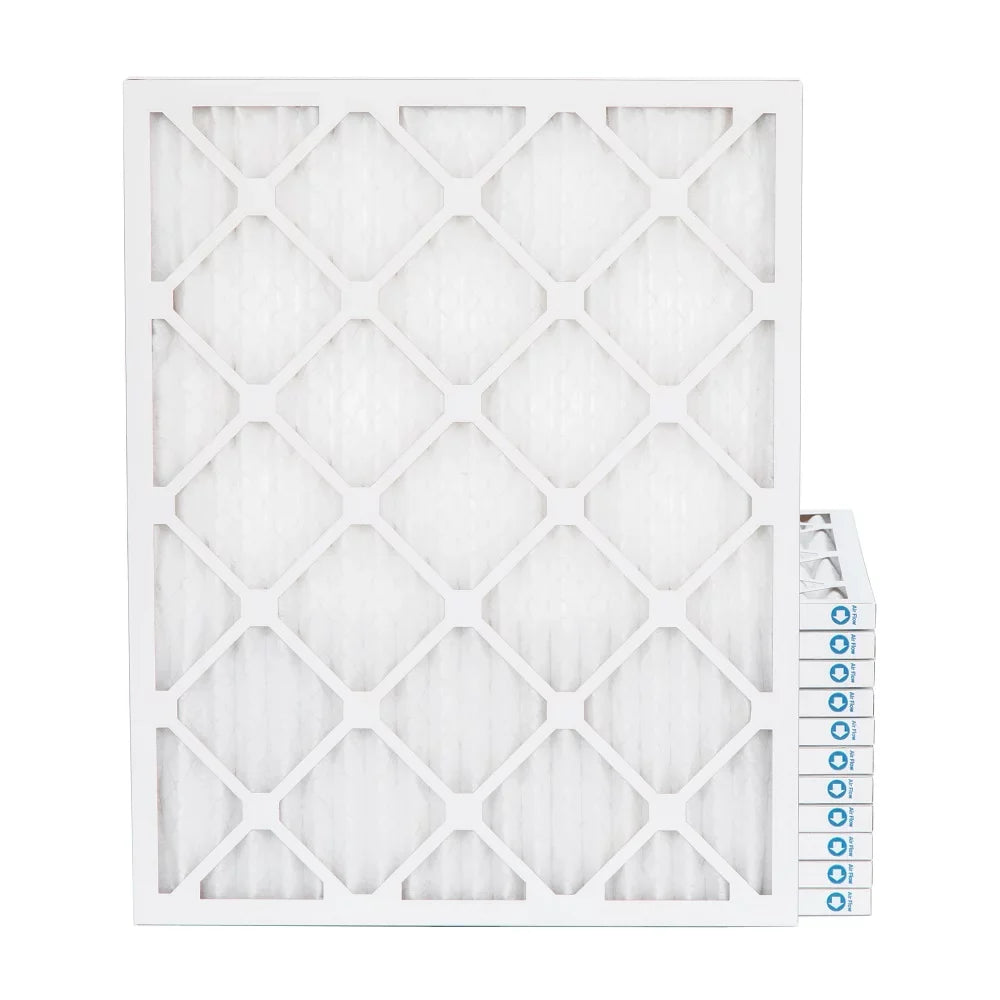14x25x1 MERV 11; MPR 1000 Pleated AC Furnace 1" Air Filters by Pamlico. Case of 12. Actual Size: 13-1/2 x 24-1/2 x 3/4