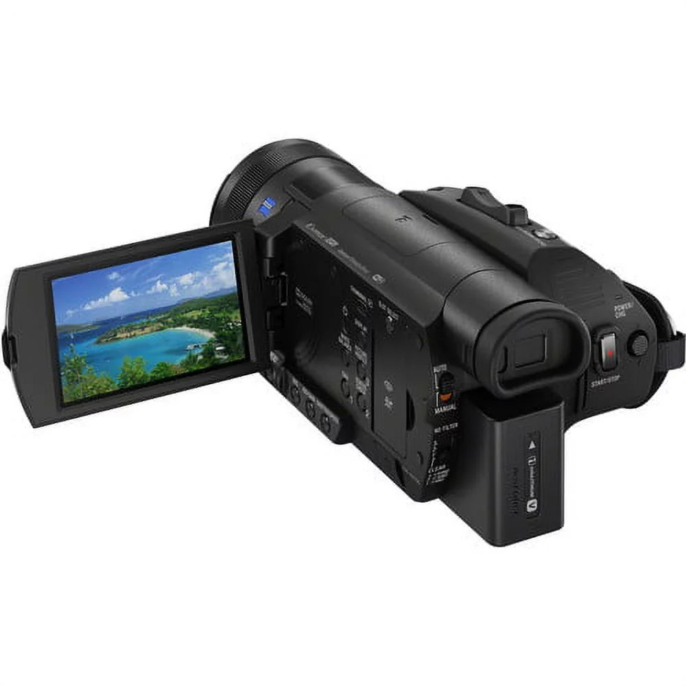Sony Handycam FDR-AX700 4K HD Video Camera Camcorder with 128GB Memory Card + Carrying Case + HDMI Cable and More - Star