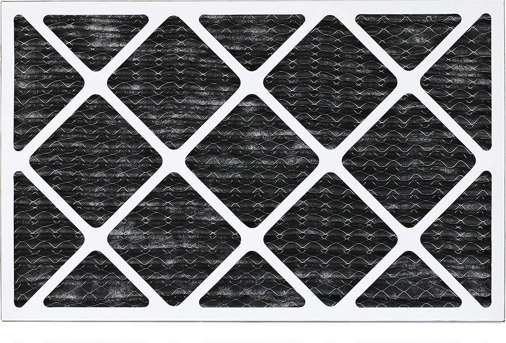 Filterbuy 12x24x1 MERV 8 Odor Eliminator Pleated HVAC AC Furnace Air Filters with Activated Carbon (6-Pack)