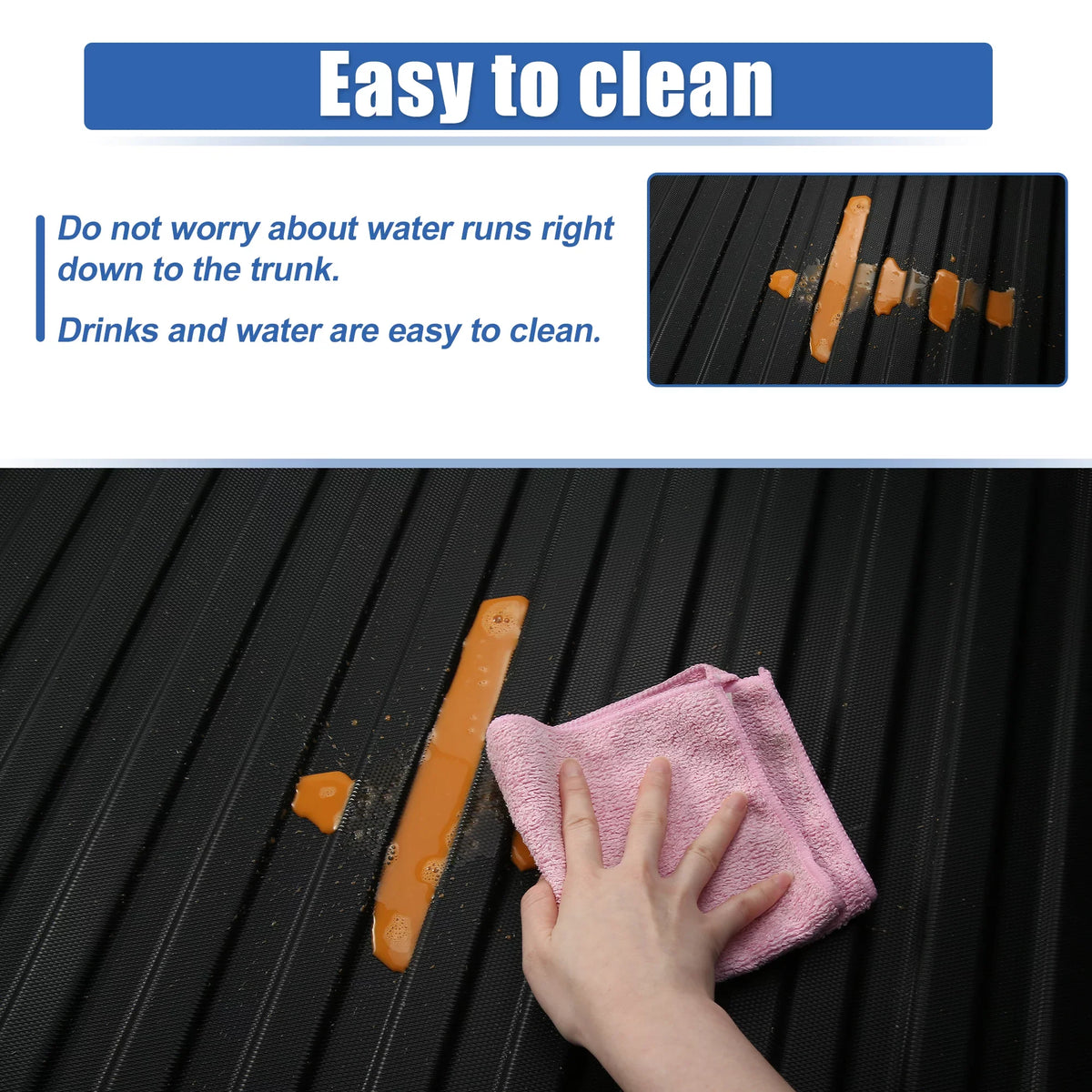 Unique Bargains Cargo Trunk Tray Cargo Liner Rear Cargo Trunk Floor Mat Non Slip Waterproof Protector for Mazda CX-5 2017-2021