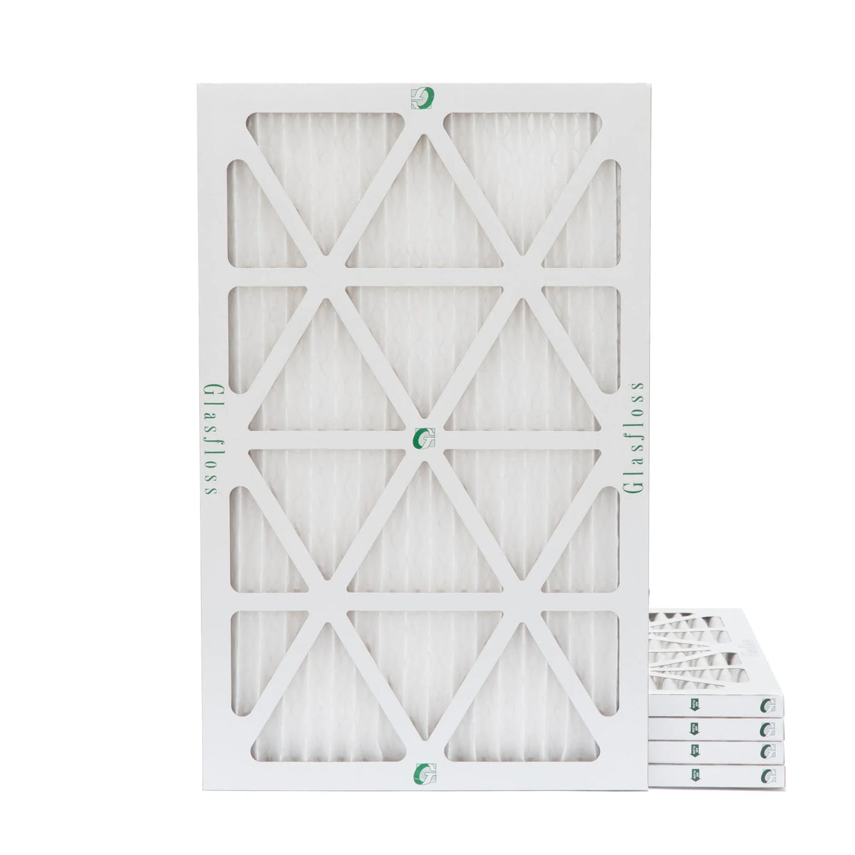 12x20x1 MERV 10 Pleated HVAC Air Filters by Glasfloss. ( Quantity 5 ) Exact Size: 11-1/2 x 19-1/2 x 7/8