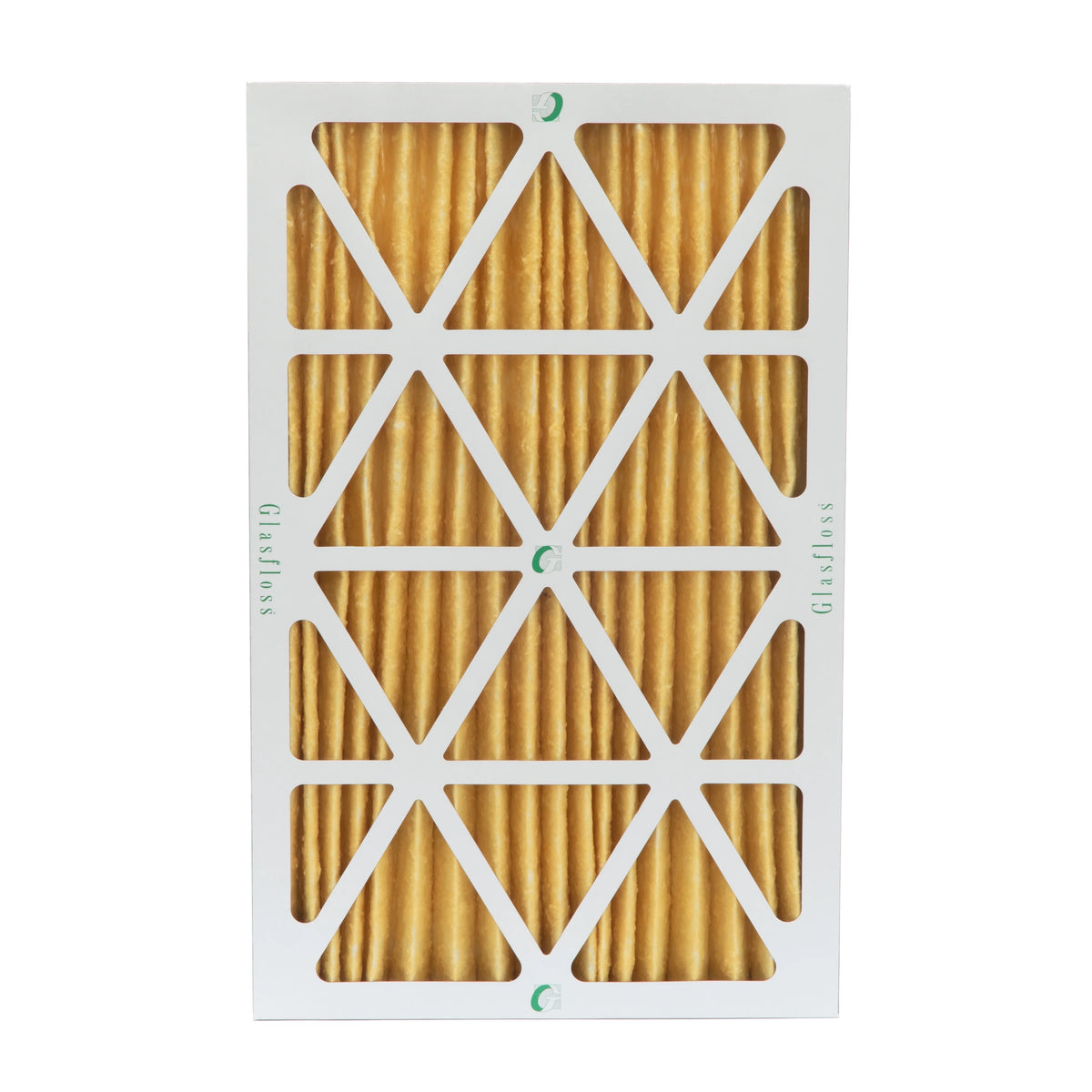 3 Pack of 12x24x2 MERV 11 Pleated 2" foot Air Filters by Glasfloss. Actual Size: 11-3/8 x 23-3/8 x 1-3/4