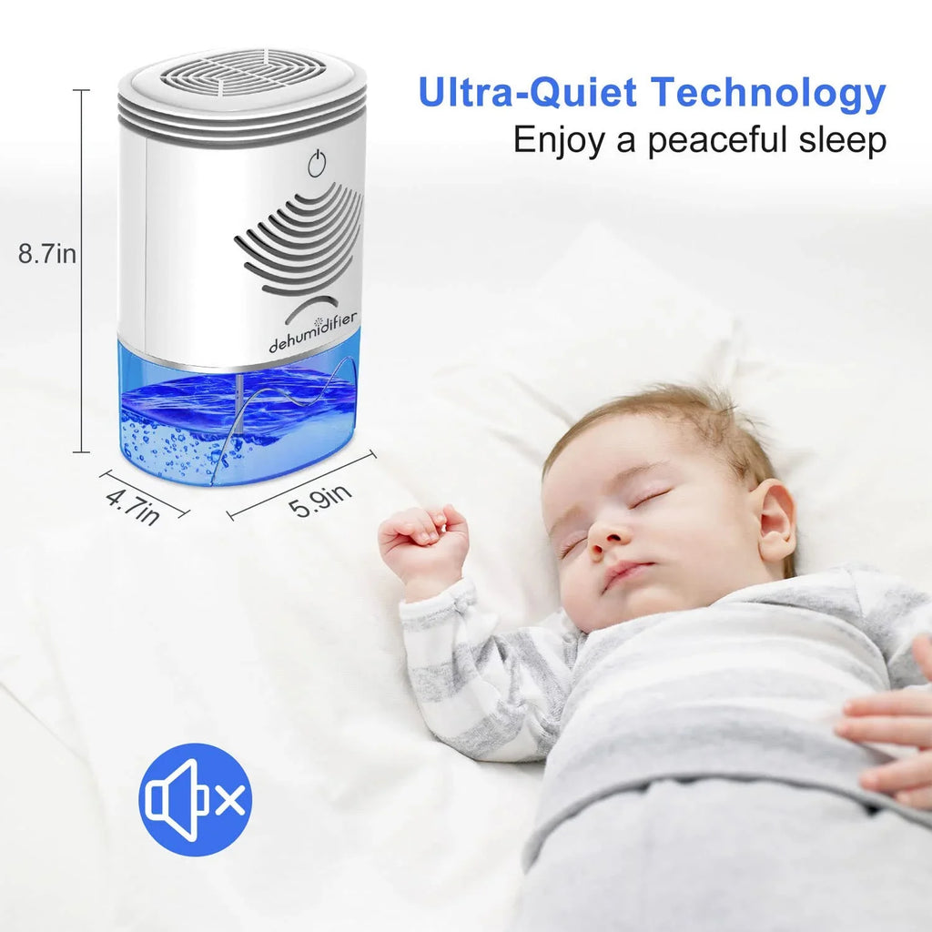 Dehumidifier TOMERSUN 2600 Cubic Feet(280 sq ft) Small Dehumidifiers for home 35oz Mini Dehumidifier for home;Basement;Bathroom; Closet;RV;Bedroom;Kitchen
