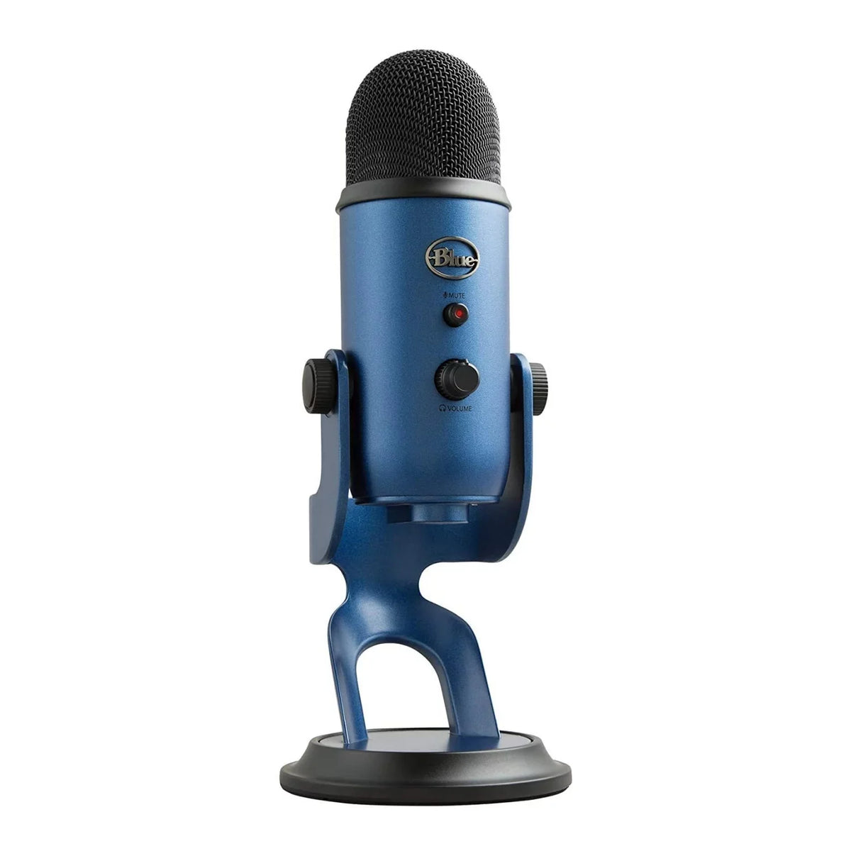 Blue Microphones Yeti Microphone (Midnight Blue) with Boom Arm Stand; Pop Filter and Shock Mount