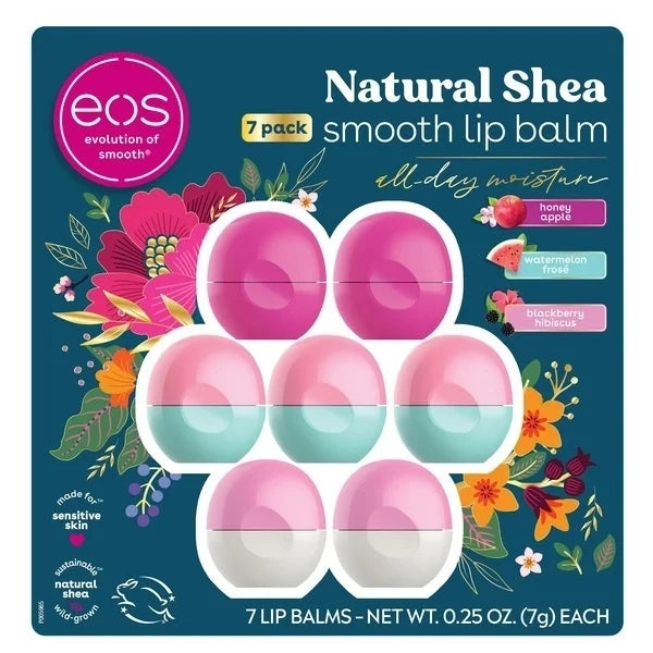 Eos Fruity Lip Balm Sphere; 7 Count