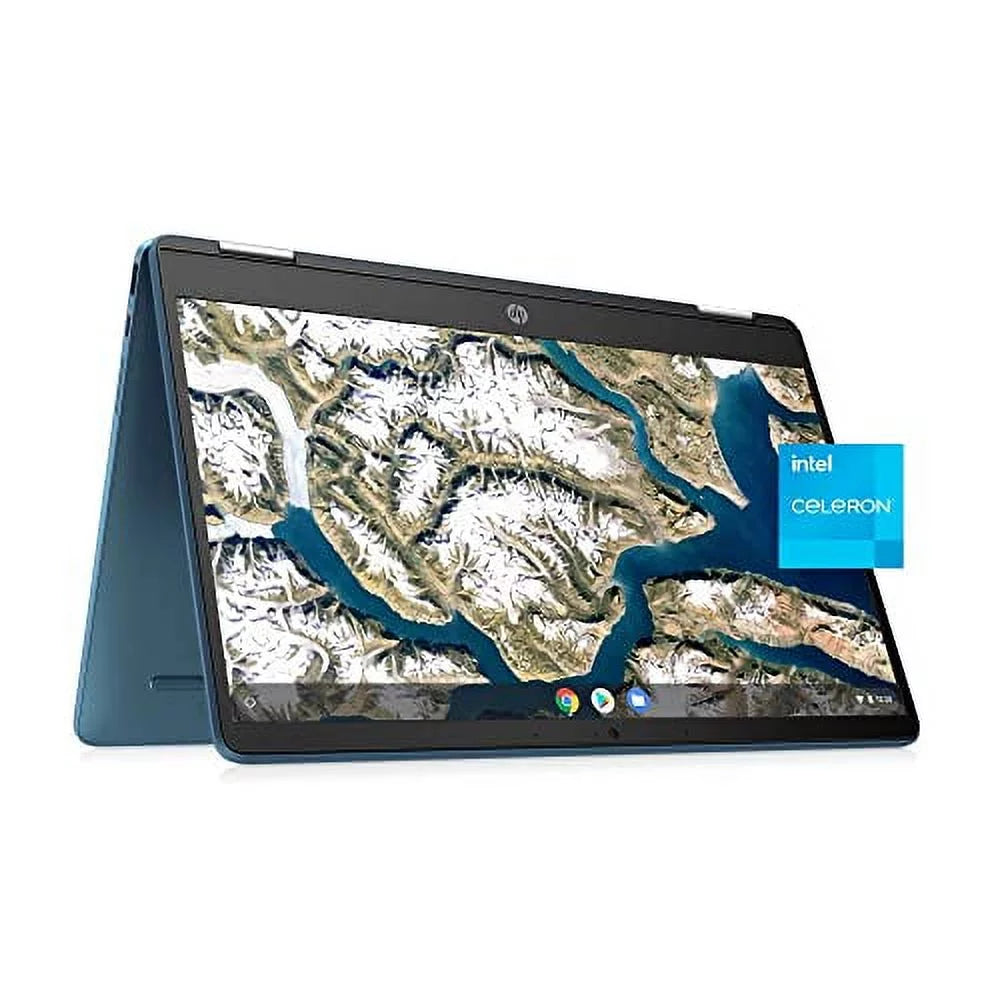 HP X360 14" HD Touch Chromebook; Intel Celeron N4120; 4GB RAM; 64GB eMMC; Intel UHD Graphics 600; Forest Teal; Chrome OS; 14a-ca0790wm